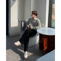 [주붕샵]하찌 카라 반집업니트