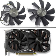 그래픽카드 팬 수리 부품 87mm ga92s2h 100mm gaa8s2h gaa8s2u 4pin 쿨러 zotac gtx 1060 1070 ti mini ha 1080 ti 듀얼, ONE--SET_3
