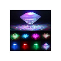 실내 연못 플로팅 수중 수영장 조명 LED 디스코 파티 글로우 쇼 분수 물고기 탱크 수족관 온수 욕조 스파 램프, RGB, 4개