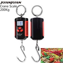 500/300/200/150kg 크레인 저울 후크 스케일 디지털 Steelyard 산업용 루프 밸런스 헤비 듀티 걸이 주방 무, 06 200kg in Red