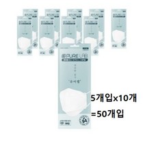 퓨어랩 4중 필터 마스크 성인용 KF94, 1개, 50개입
