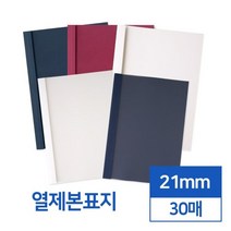 열제본표지 21mm 30매 소모품 학교 셀프 교재 부속품 재본 가성비좋은 교구제작 회사, 1개, 와인 투명