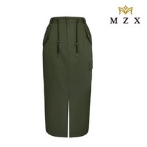 엠지엑스 절개포인트 쓰리포켓 카고 롱 스커트 KH