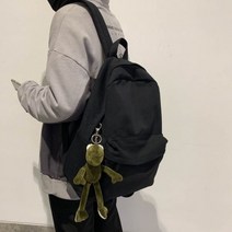 여행용학생백팩 숄더백팩 캐주얼 솔리드 컬러 하이킹 백팩 야외 스포츠 학교 가방 대용량 여행용 노트북 배낭