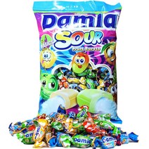 대용량 담라 사워 소프트 캔디1키로, 대용량 담라 사워 소프트 캔디 1kg 캬라멜 사탕, 1kg, 1개