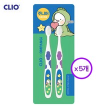 크리오 옴팡이주니어칫솔 라운딩미세모(6세이상) 2입 x 5개 초특가