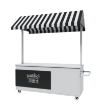 플리마켓 매대 이동 가판대 야시장 판매대 행사매대 부스, 화이트 메인 180x60x200
