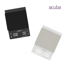 아쿠바 커피저울 핸드드립 타이머 전자 계량 저울 CS-5010 카페 주방 요리 이유식 베이킹, 화이트