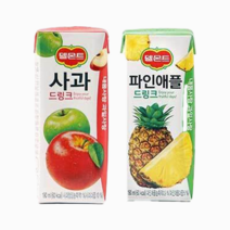 델몬트 사과 + 파인애플 드링크팩 190ml 각24팩