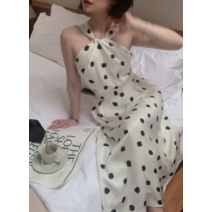 청순 수입 여름 실키 홀터넥 롱 원피스 서예지 샤틴 하와이 하객룩 린넨 테니스 펀칭 새틴 바스락 뷔스티에 쉬폰 아일렛 임산부 트위드