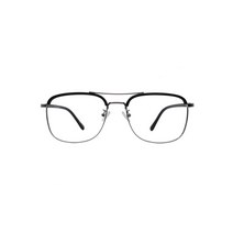 Salt BLACK SILVER 오버사이즈 스퀘어 투브릿지 안경