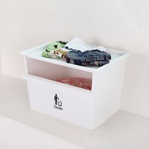 클린업 분리수거함 45L 1P, 화이트, 1개