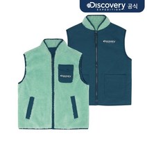 디스커버리_DISCOVERY 30▼ 키즈 리버시블 플리스 베스트 MINT
