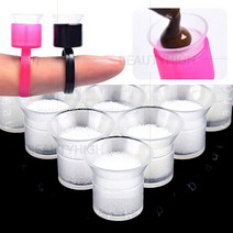 스펀지 반지링 색소컵/스펀지 색소컵(2종택) 색소절약 반영구재료, 02_(100개)리필용 스펀지 색소컵