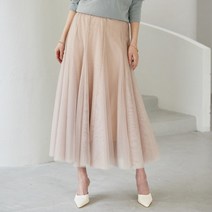 WPBG 울밴드 볼륨 플레어 샤 스커트(3color)_PESSK027M