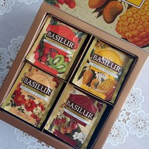 [베질루르] 매직 프루츠 어쏘티드 4종 40티백세트(쇼핑백포함), 40티백