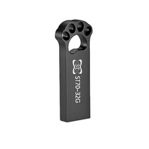 에스티원테크 ST70 USB 메모리 메탈재질 귀여운 고양이발바닥, 32GB, 다크그레이