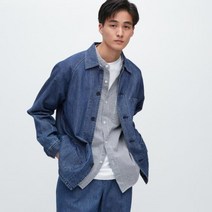 유니클로 유틸리티 데님 자켓 캐주얼 남자 청자켓 457212