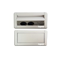 uga123 르그랑 빌트인 수동형 회전콘센트 사각_콘센트3구 2구+USB2구 가구 바닥 매립형콘센트