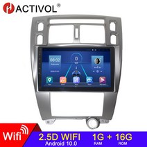 카오디오 카플레이 모니터 4G + 안드로이드 10 2 딘 자동차 라디오 현대 투손 1 2004 - 2013 gps 멀티미디, 01 Wifi 1G 16G