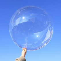 PVC 버블데코 늘린 보보 투명 풍선 버블벌룬, 버블데코 60cm