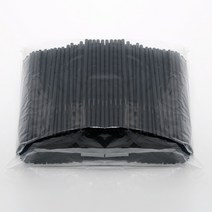 자바라 빨대 검정 21cm 500개, 단품, 단품