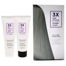 아리따움 헤어 스타일링 스트레이트 크림 3X 1제+2제_100ml*2, 1개