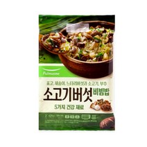 풀무원 집밥 소고기버섯비빔밥 (2인분) (424g) 자취 혼밥 아침밥 야식 회사 탕비실 도시락 캠핑 라면, 4개