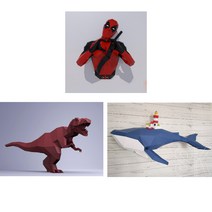 집콕취미 3D 캐릭터 종이접기, 데드풀