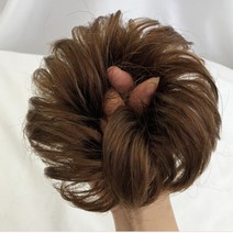 이쁘다샵 가발위드 포인트 곱창 만두 당고머리 부분가발, 곱창당고 라이트브라운, 1개