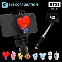 BT21 피규어 블루투스 셀카봉, lhy_ 망, lhy_ 본상품선택