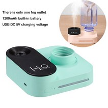 미니무선가습기 소형 usb 탁상용 차량용 세척쉬운 사무실휴대용 무선 USB 초음파 가습기 아로마 워터 미스, 04 Camera Green
