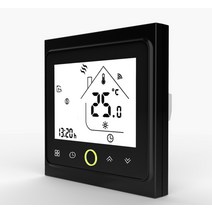 스마트 온도 조절기 난방 온도 컨트롤러 smart wifi thermostat temperature controller water electric warm floor water, 검은 색, 협력사, bht-002-gblz지그비