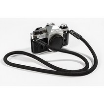캐논 소니 니콘 후지 필름 미러리스 DSLR 컴팩트 카메라 로프형 넥스트랩, 고리형-블랙