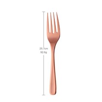 샐러드 스푼 서빙 포크 스푼 파스타 뷔페 플레이팅 304 스텐 대형 커틀러리, 06. 대형 포크 -로즈골드