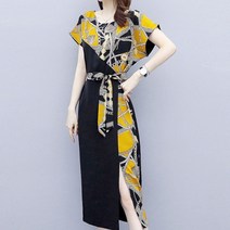 쉬블림로브 체인 패턴 스트랩 원피스 스리쉬 GW1413