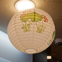 한지등 (백색꽃) - 연등 인등 불교용품 부처님오신날 석가탄신일 인테리어장식소품, 1개