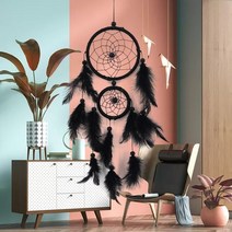 천장 인테리어 벽장식 데코 꾸미기 dreamcatcher 방 장식 깃털 짜기 꿈 각도, a