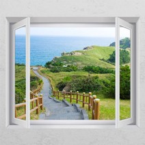 cr800-제주도의산책로_창문그림액자, C타입엘레강스골드