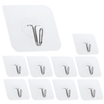 지나홈 다용도 강력 접착식 매직 후크 걸이 고리 10개입, 1세트