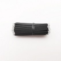 100Pcs 24AWG 주석 도금 브레드 보드 PCB 솔더 케이블 8cm 플라이 점퍼 와이어 틴 도체 커넥터, 01 Black