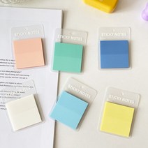 컬러 반투명 포스트잇 5색 세트