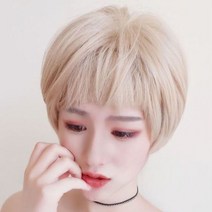 가발 귀여운스타일 숏컷스타일 연출 짧은머리, 빌리프-다크(망X)
