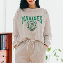 [오버나인] 여성 마린 미니 쭈리 오버 맨투맨