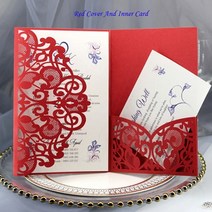 생일축하카드 팝업카드 메세지 세트 레이저 컷 결혼식 초대 카드 인사말 카, 11 Cover And Inner Card