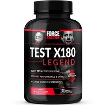 Force Factor Test X180 Legend 남성용 테스토스테론 부스터 근육 및 근력 강화 퍼포먼스 남성 건강을 위한 테스토스테론 보충제 테스토스테론 지원 120