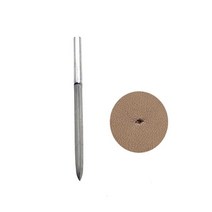 가죽 공예 흑단 핸들 바느질 도구 라운드 헥사곤 송곳 치즐 헤드 변경 diy, 협력사, 다이아몬드 끌 머리