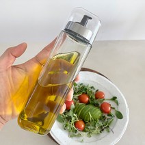 시노글라스 스테인레스 스퀘어 오일병 소스병 시럽병 300ml, 1개
