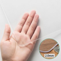 DsdMat 방수 투명 테이블매트 방열 소프트 글라스 유리대용 PVC 매트, 80×120cm, 두께2mm
