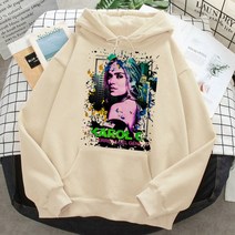 Karol-g 후드티 남자 스트리트웨어 y2k 미적 힙합 만화 후드 풀오버 애니메이션 얼짱